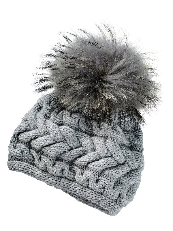 Cable Cashmere Knit Hat