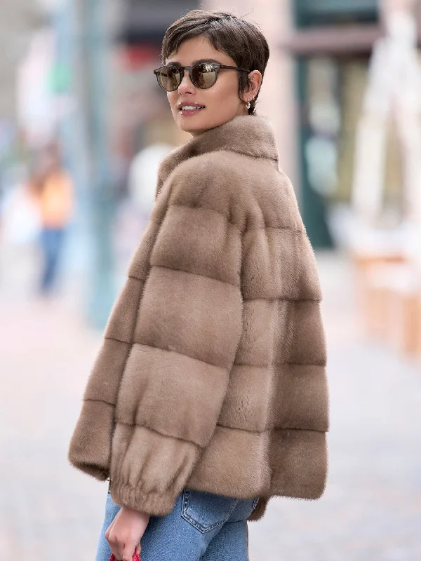 Athena Mink Fur Bomber Jacket