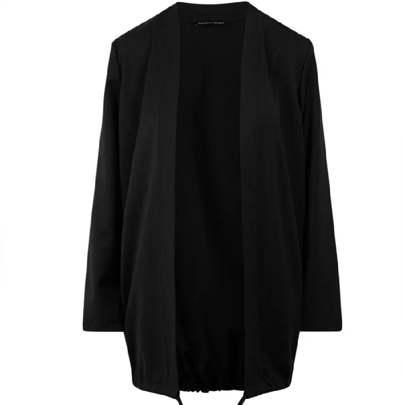 MERINO WOOL BLAZER IN BLACK