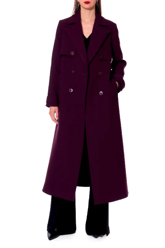 WOOL COAT ""COLETTE"" IN PURPLE