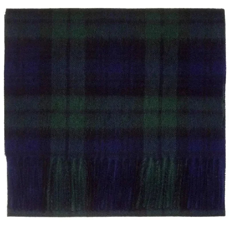 Black Watch Tartan Lambswool Scarf