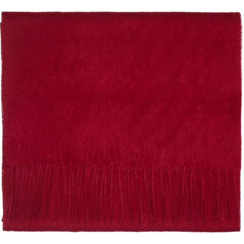 Burgundy Wine Pure Lambswool Scarf