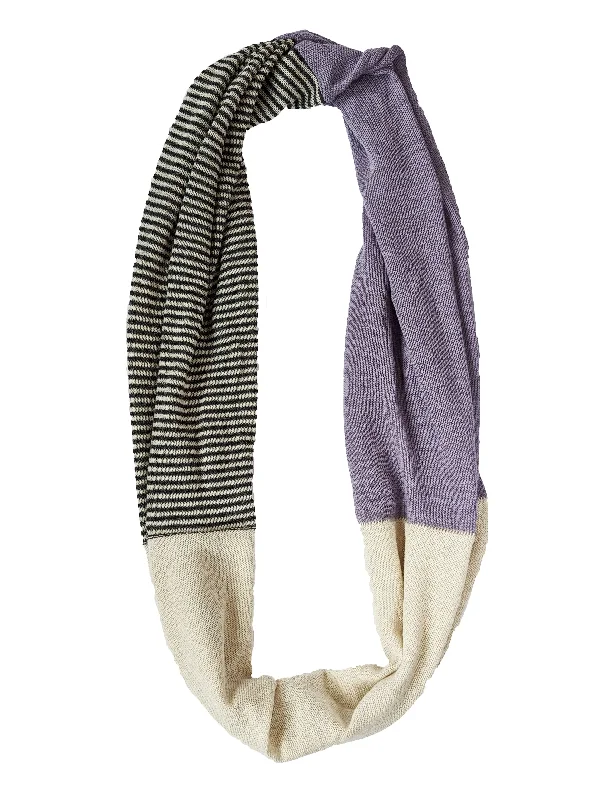 Alpaca Infinity Scarf ""Combo Lilac""