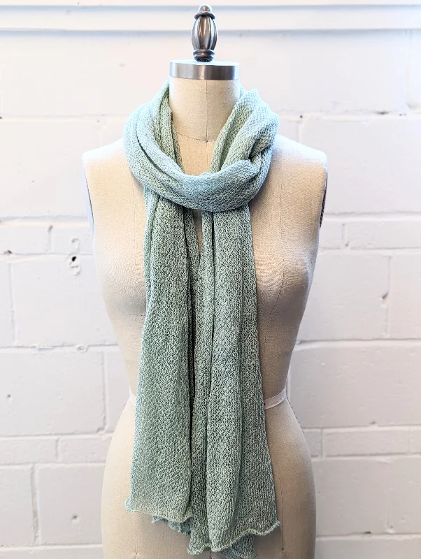 Linen Scarf & Wrap ""Aquamarine""