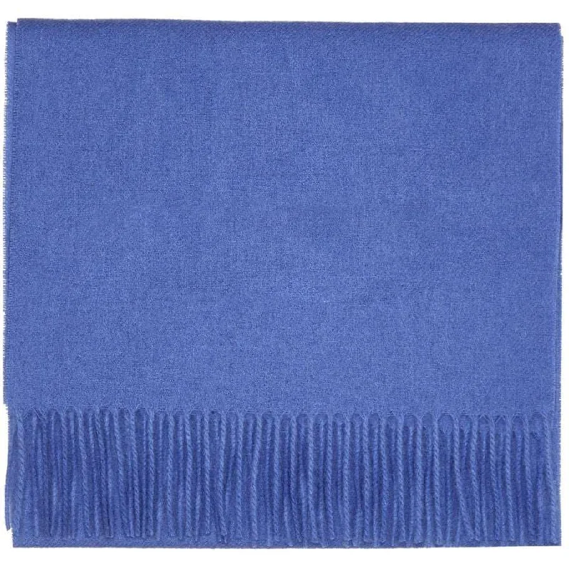 Cornflower Blue Pure Lambswool Scarf