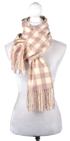 CATRHERINE LILLYWHITE'S BUFFALO CHECK BLANKET SCARF