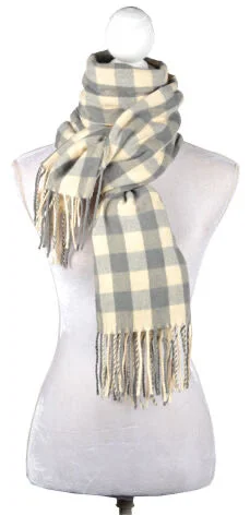 CATRHERINE LILLYWHITE'S BUFFALO CHECK BLANKET SCARF