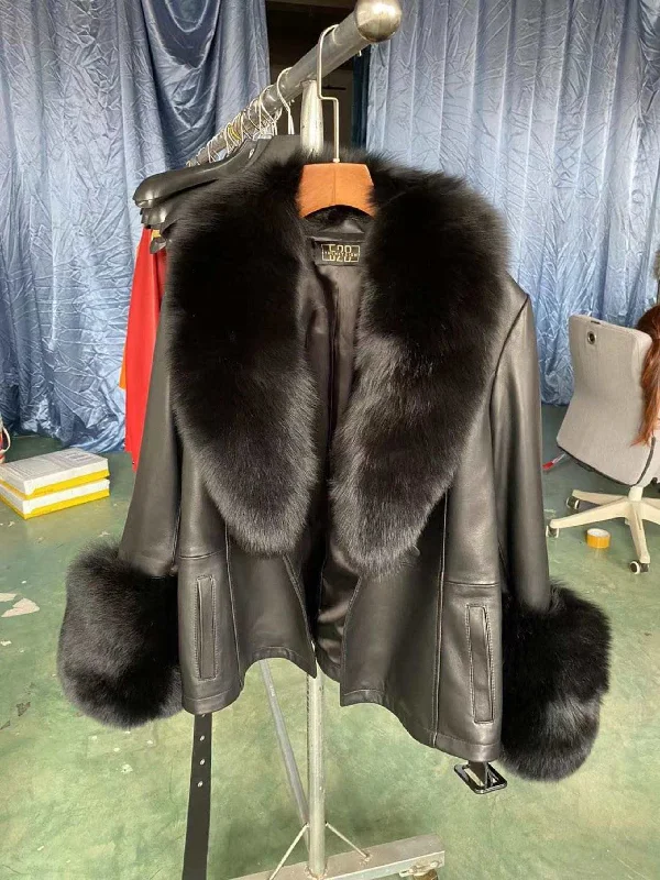 Customizable Fur & Leather Jacket