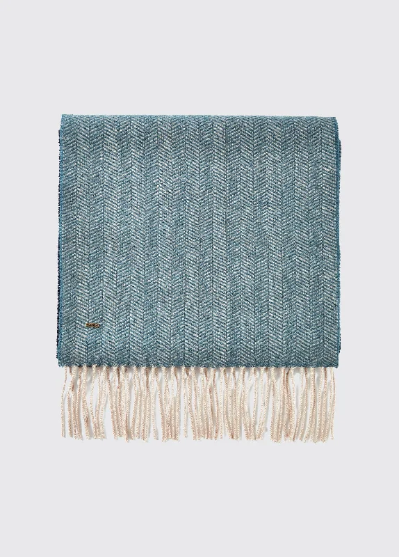 Kingsley Ladies Wool Scarf - Navy