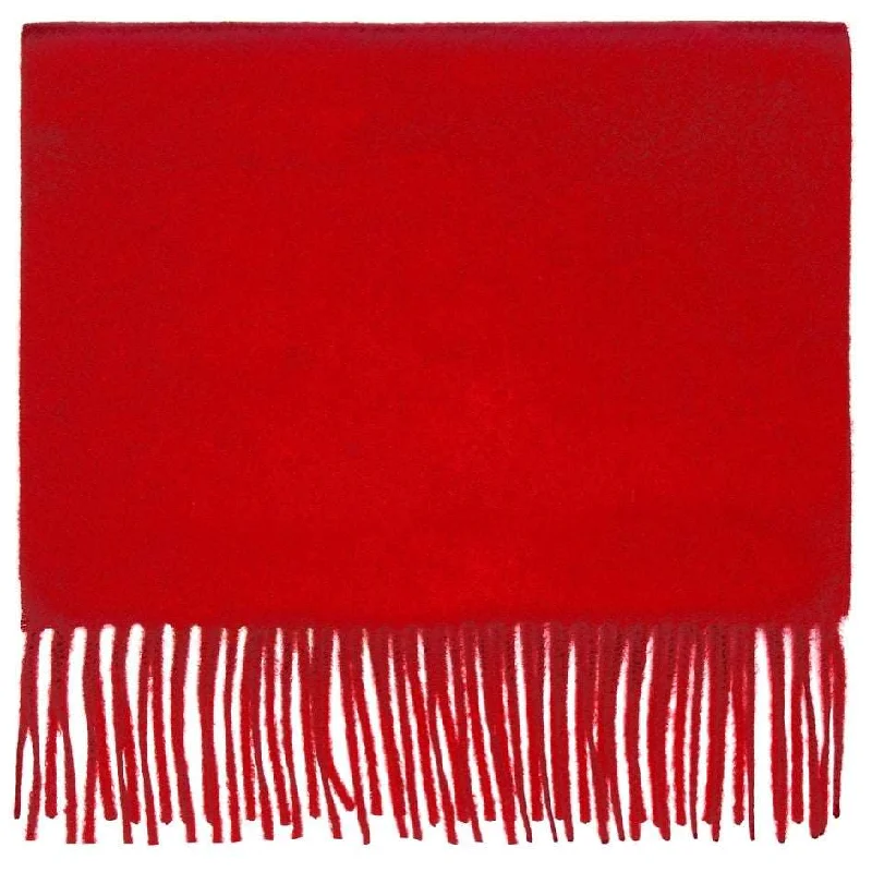 Pure Cashmere Scarf -Scarlet Red