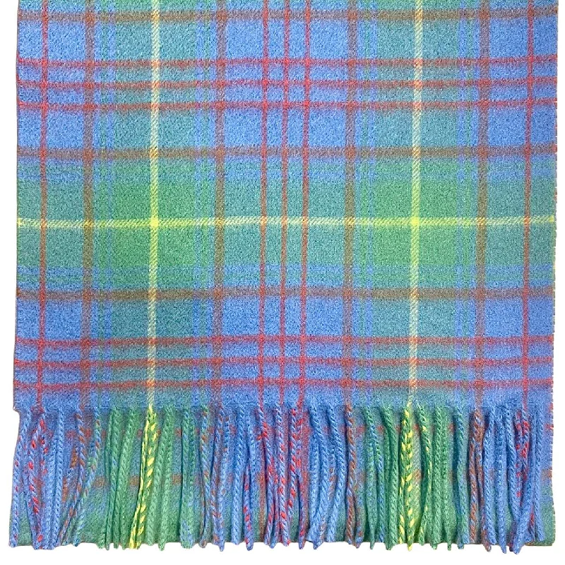 Pure Cashmere Scarf - Weathered Donegal Tartan