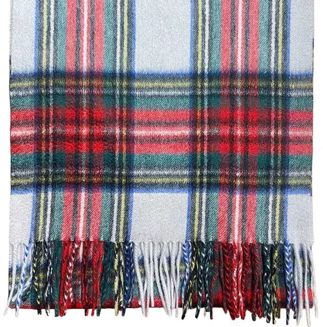 Pure Cashmere Scarf - Dress Stewart Tartan