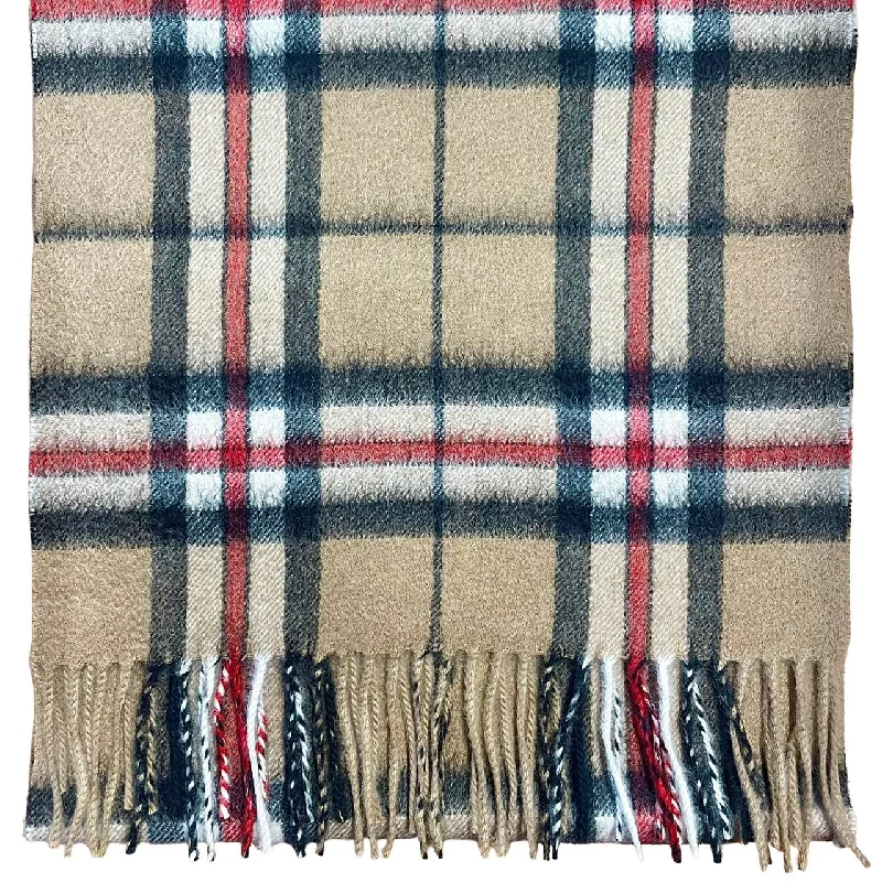 Pure Cashmere Scarf - Camel Thomson Tartan