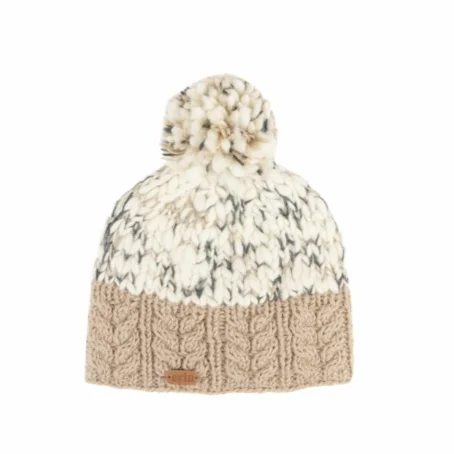 Uneven Wool Bobble Hat