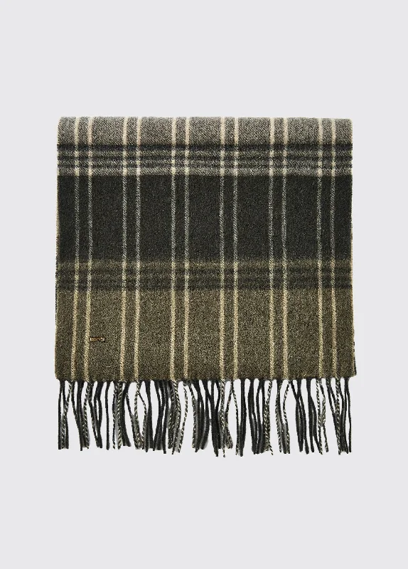 Gleneagle Wool Scarf - Olive